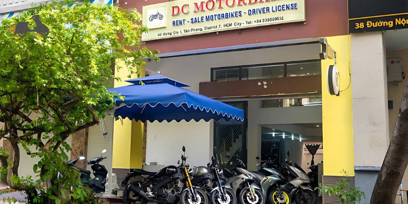 DC Motorbikes (DC 모터바이크) cung cấp dịch vụ cho thuê xe máy tại Quận 7