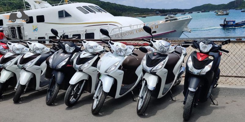 Dịch vụ thuê xe máy Côn Đảo giá tốt gần cảng Bến Đầm