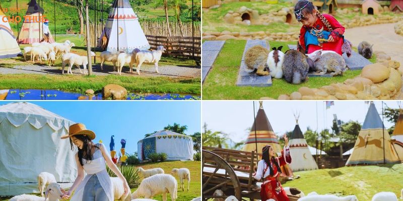 Nông trại xanh và vườn thú thân thiện, hiền lành