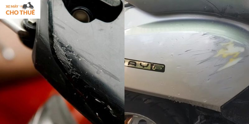 Xe máy cho thuê bị hỏng